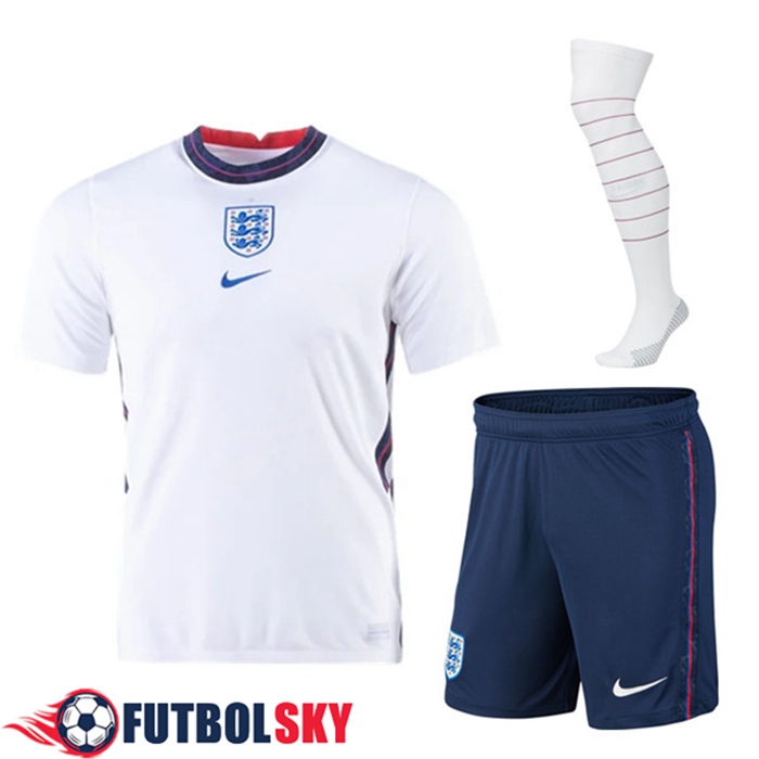 Camiseta Futbol Inglaterra Titular (Cortos+Calcetines) 2020/2021