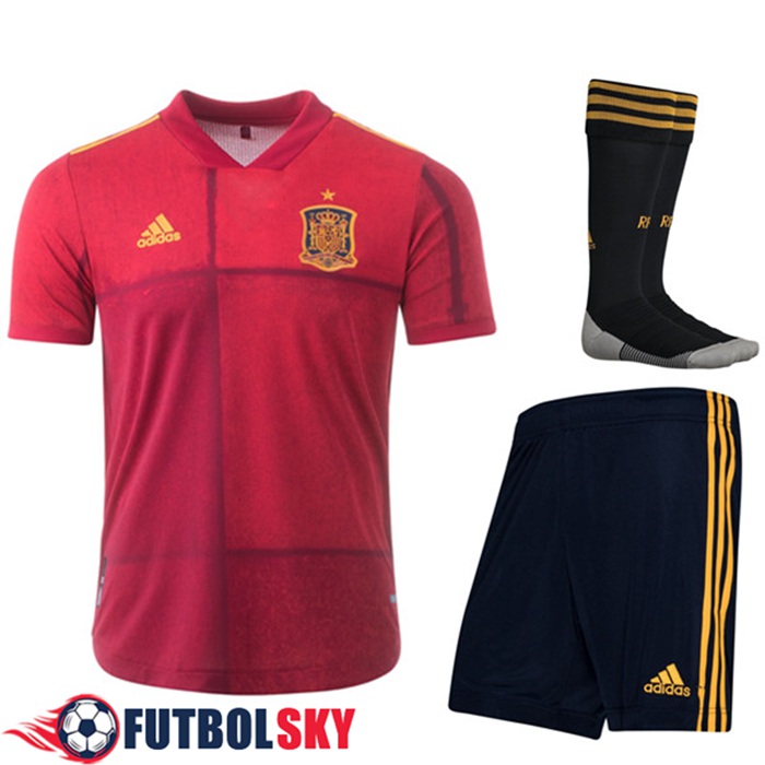 Camiseta Futbol España Titular (Cortos+Calcetines) 2020/2021