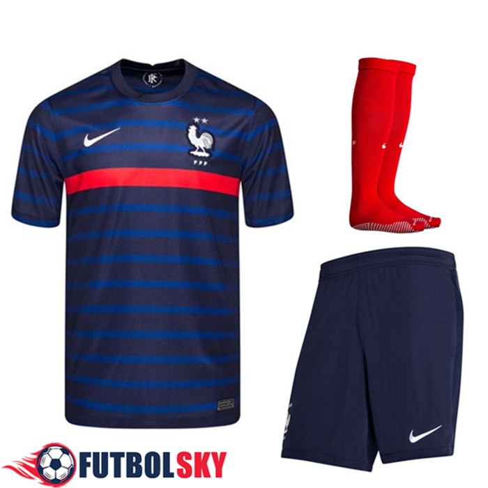 Camiseta Futbol Francia Titular (Cortos+Calcetines) 2020/2021