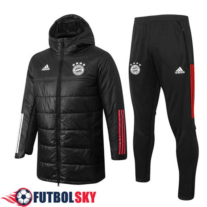 Chaqueta De Plumas Bayern Munich Negro + Pantalones 2020/2021