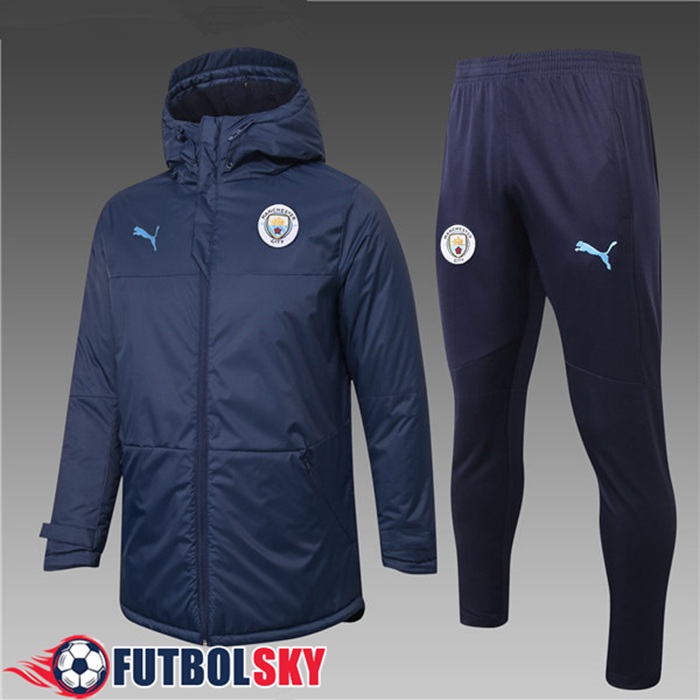Chaqueta De Plumas Manchester City Azul Marino + Pantalones 2020/2021