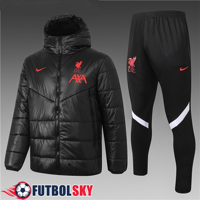 Chaqueta De Plumas FC Liverpool Negro + Pantalones 2020/2021