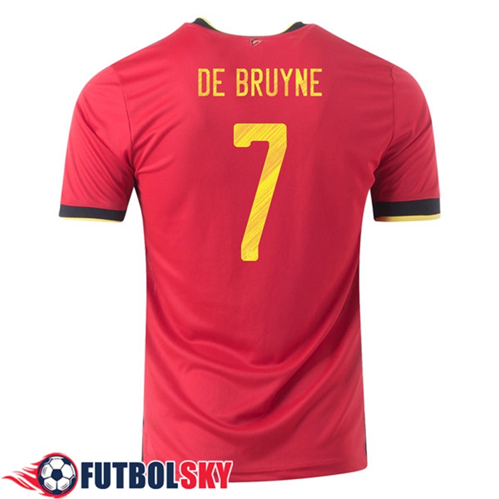 Camisetas Equipos Bélgica (DE bruyne 7) Titular 2020/2021
