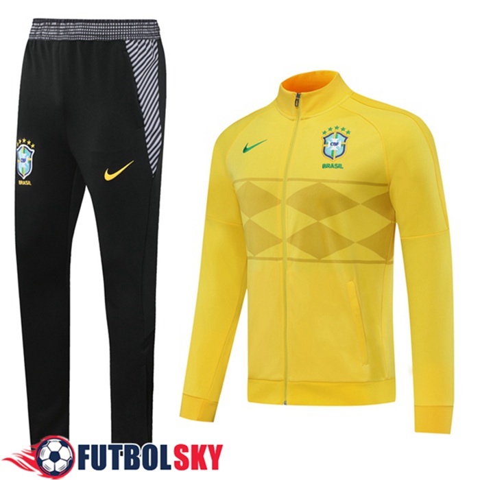 Chandal Equipos De Futbol - Chaqueta Brasil Amarillo 2020/2021