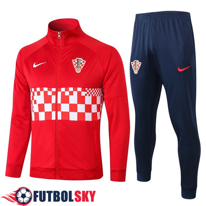 Chandal Equipos De Futbol - Chaqueta Croacia Rojo 2020/2021