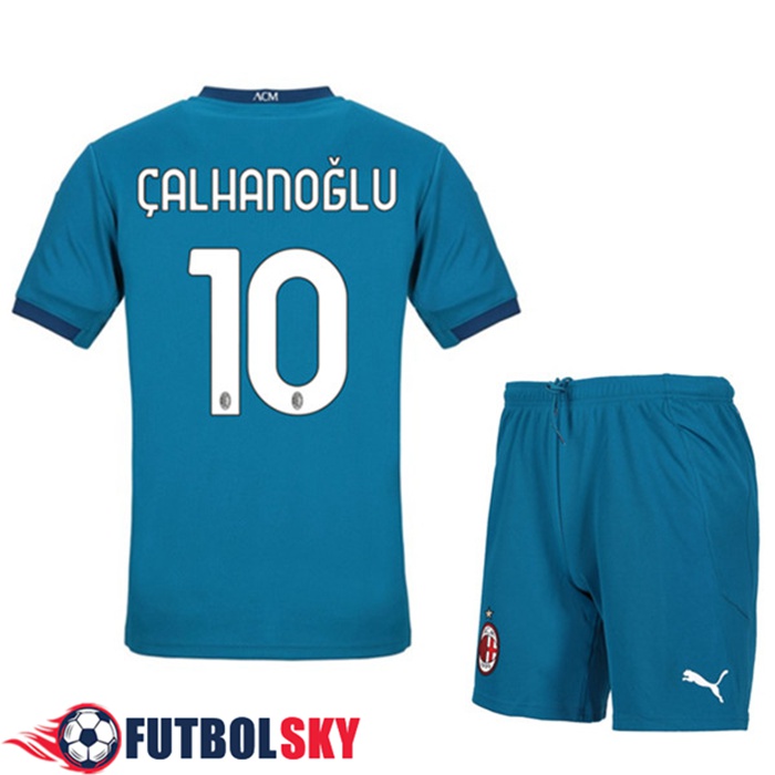 Camiseta AC Milan (CALHANOGLU 10) Niños Alternativo 2020/2021