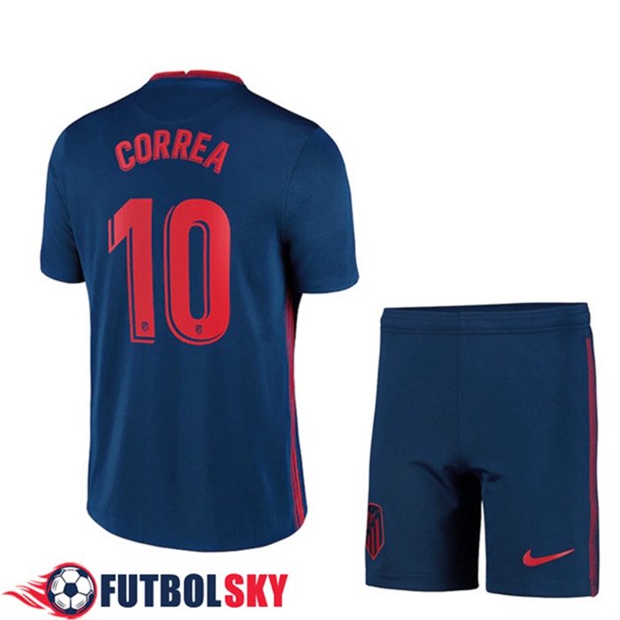Camiseta Atletico Madrid (Correa 10) Niños Alternativo 2020/2021