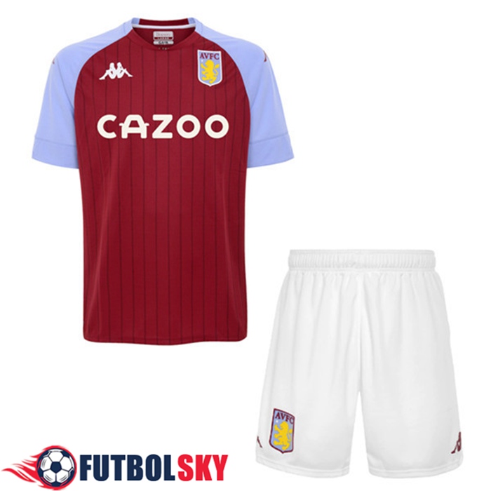 Camiseta De Futbol Aston Villa Niños Titular 2020/2021