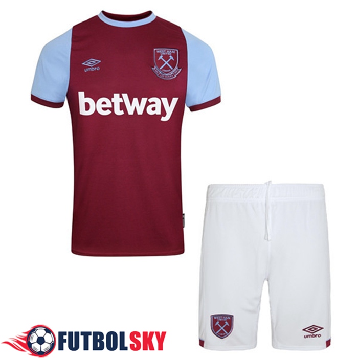 Camiseta De Futbol West Ham Niños Titular 2020/2021
