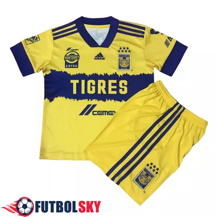 Camiseta De Futbol Tigres UANL Niños Titular 2020/2021