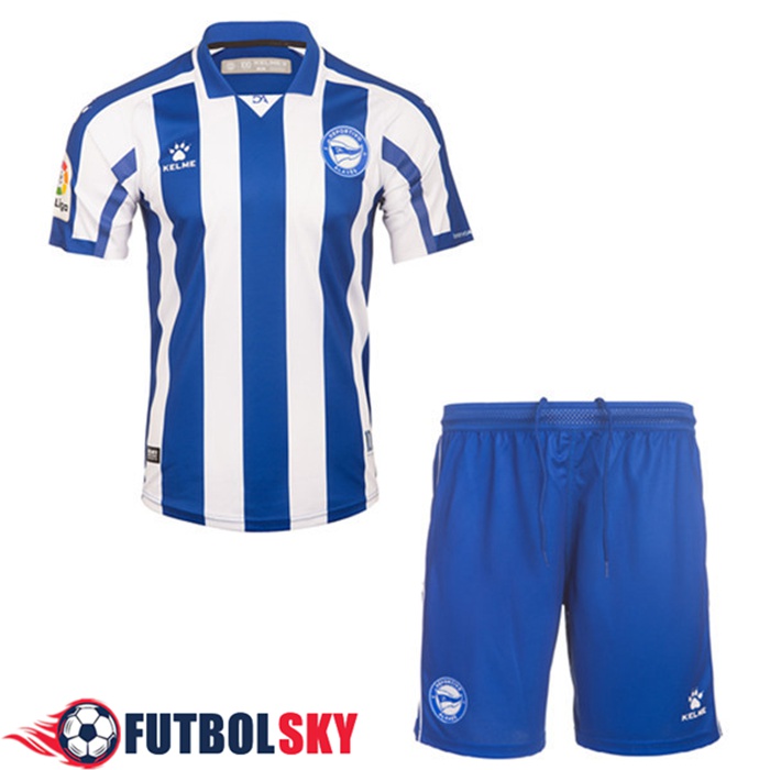 Camiseta De Futbol Deportivo Alaves Niños Titular 2020/2021