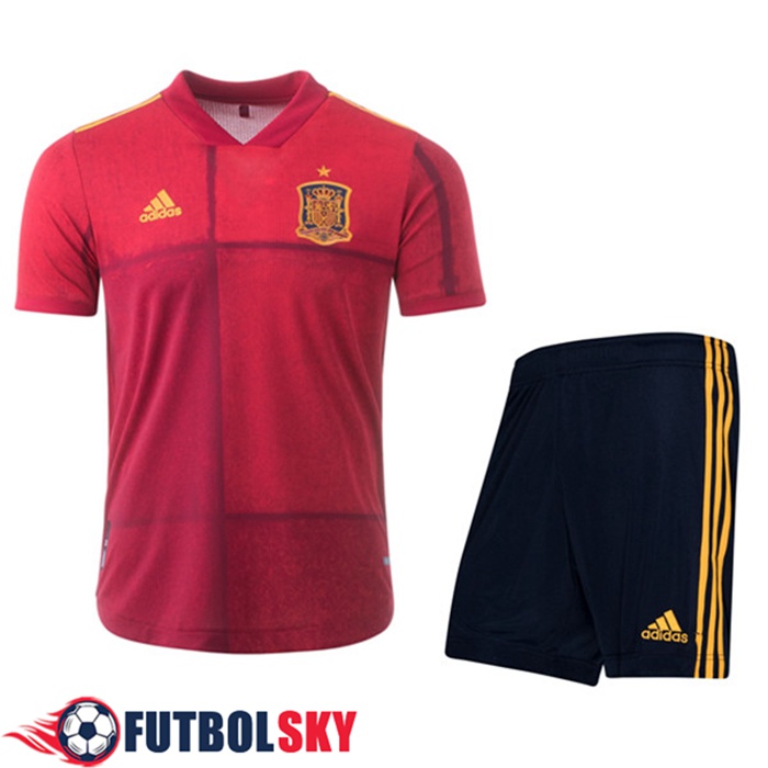 Camisetas Equipos España Niños Titular UEFA Euro 2020