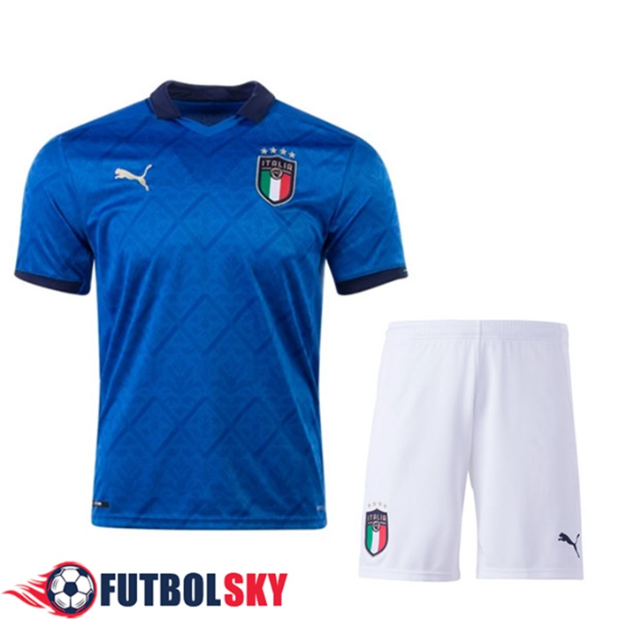 Camisetas Equipos Italia Niños Titular UEFA Euro 2020
