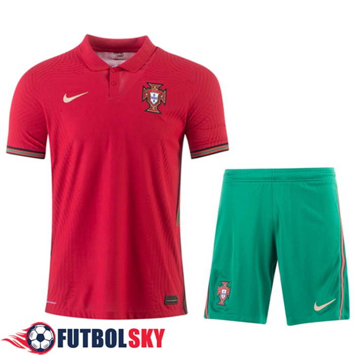 Camisetas Equipos Portugal Niños Titular UEFA Euro 2020