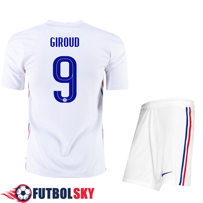 Camiseta Francia (Giroud 9) Niños Alternativo UEFA Euro 2020