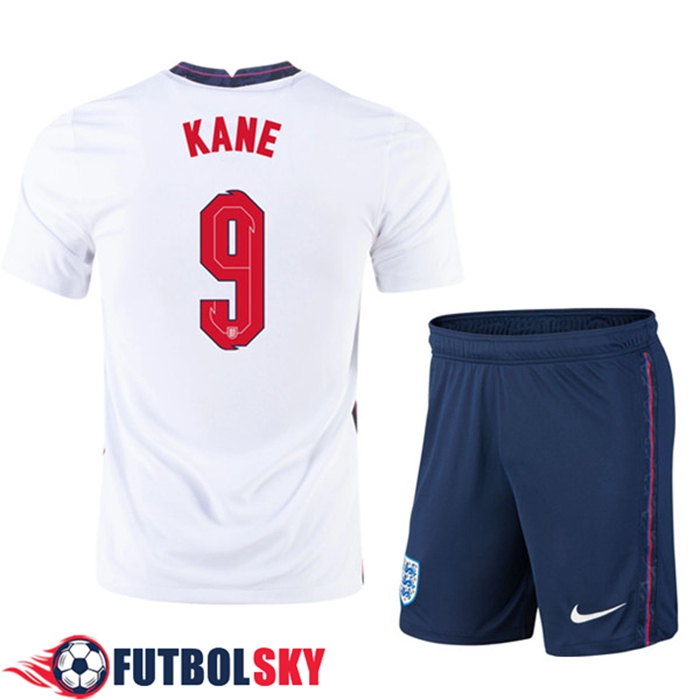 Camiseta Inglaterra (Kane 9) Niños Titular UEFA Euro 2020