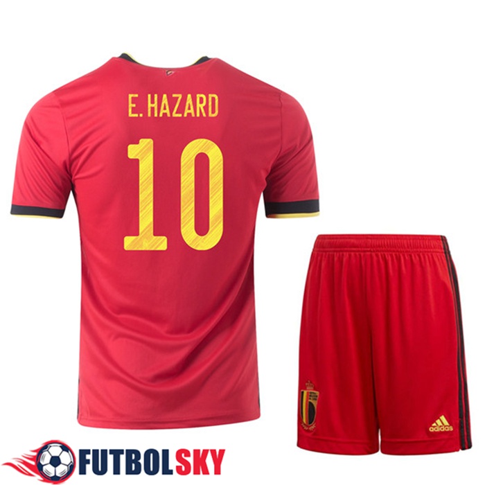 Camiseta Bélgica (E.Hazaro 10) Niños Titular UEFA Euro 2020