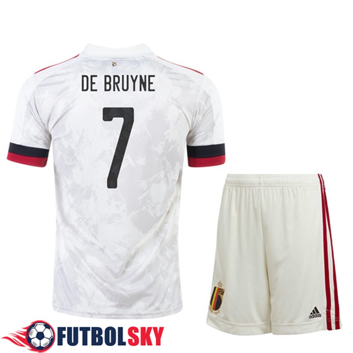 Camiseta Bélgica (DE bruyne 7) Niños Alternativo UEFA Euro 2020