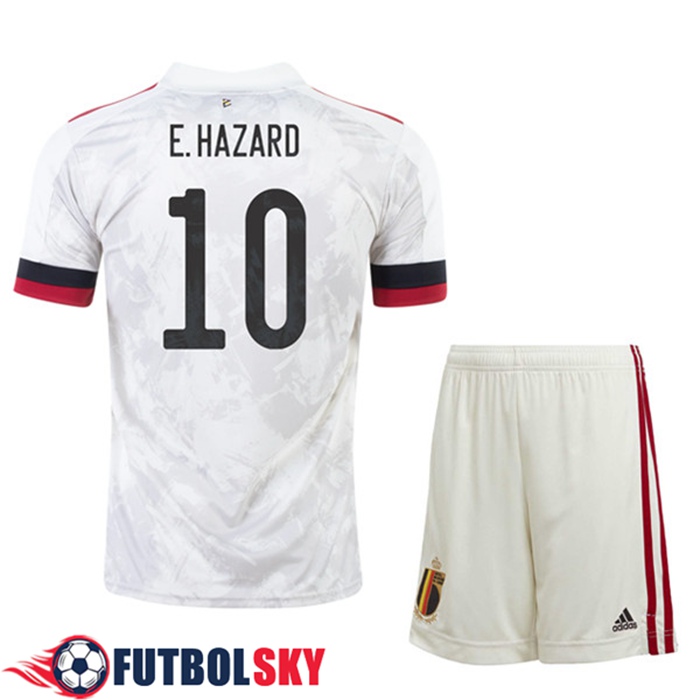 Camiseta Bélgica (E.Hazaro 10) Niños Alternativo UEFA Euro 2020