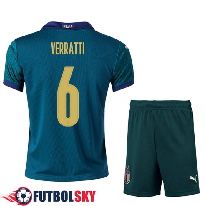 Camiseta Italia (VERRATTI 6) Niños Tercero UEFA Euro 2020