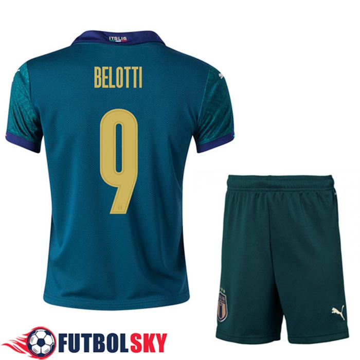 Camiseta Italia (BELOTTI 9) Niños Tercero UEFA Euro 2020