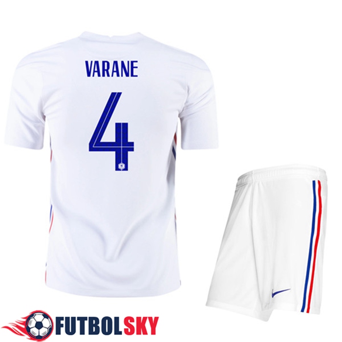 Camiseta Francia (Varane 4) Niños Alternativo UEFA Euro 2020