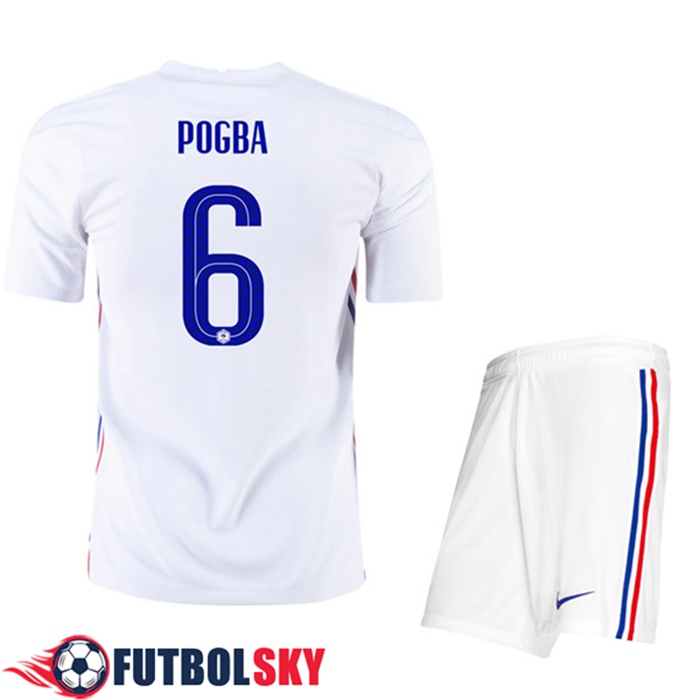 Camiseta Francia (Pogba 6) Niños Alternativo UEFA Euro 2020