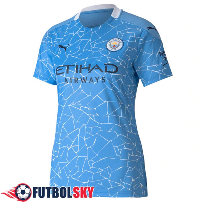 Camiseta De Futbol Manchester City Mujer Titular 2020/2021