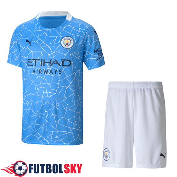 Camiseta Futbol Manchester City Titular + Cortos 2020/2021