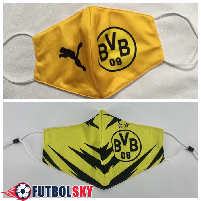 2 Unidades Mascarilla Borussia Dortmund 3m60 Con Respirador